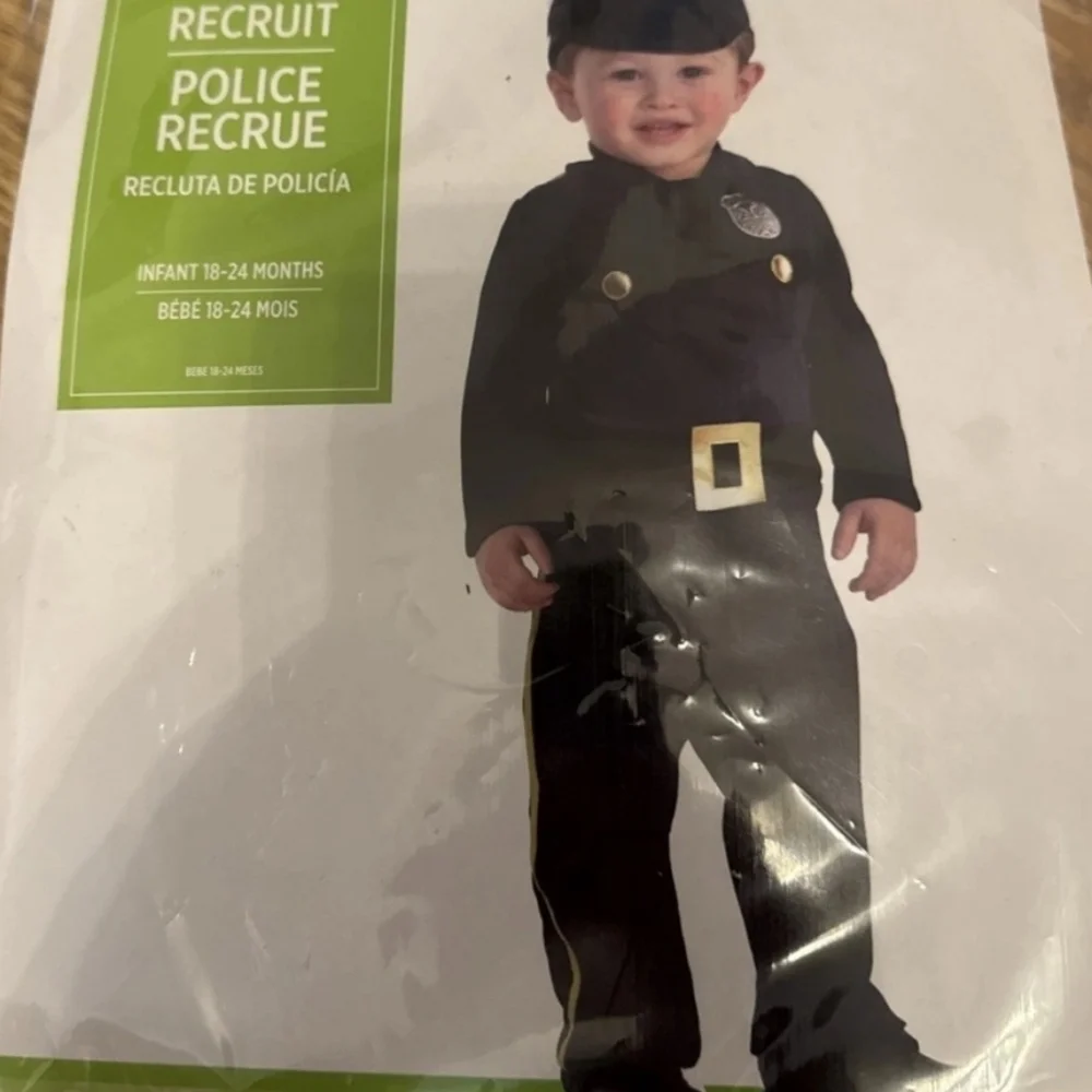 Kids Police Officer Costume - Navy Blue 18_24 Month